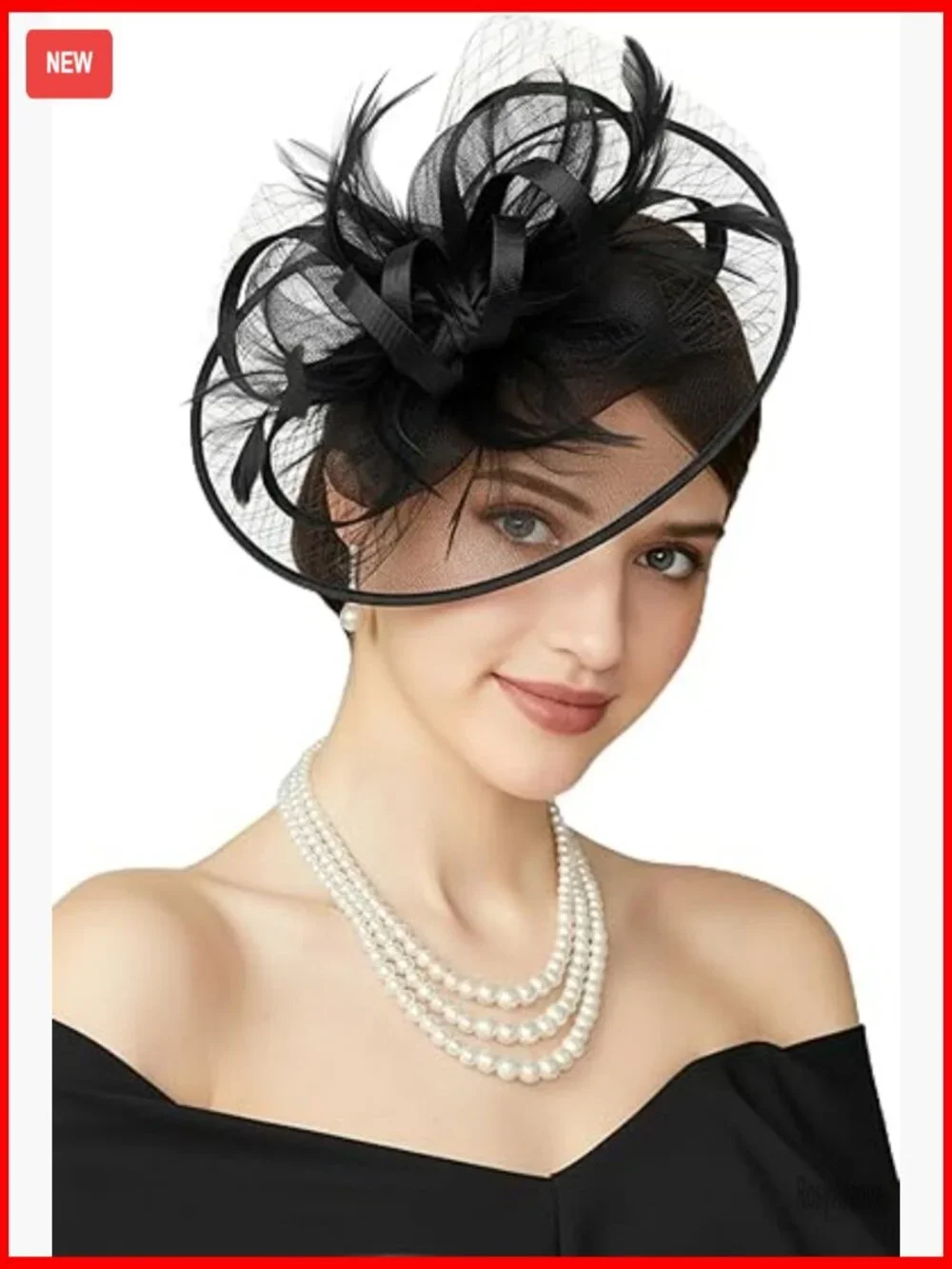 Elegant Derby Fascinator Hat with Tulle Feathers Headpiece for Special Occasions